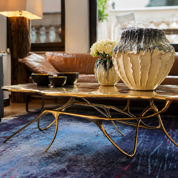 Ink Coffee Table aus massivem Messing