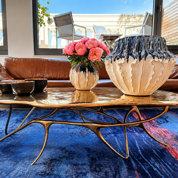 Ink Coffee Table aus massivem Messing