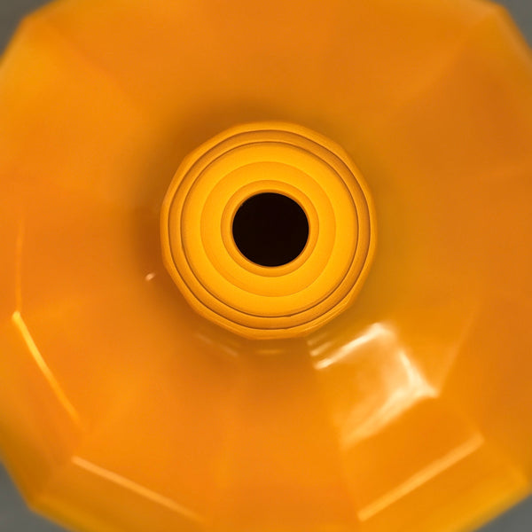 Beijing_Glass_octagon_pumpkin_vase_M_yellow_from_above