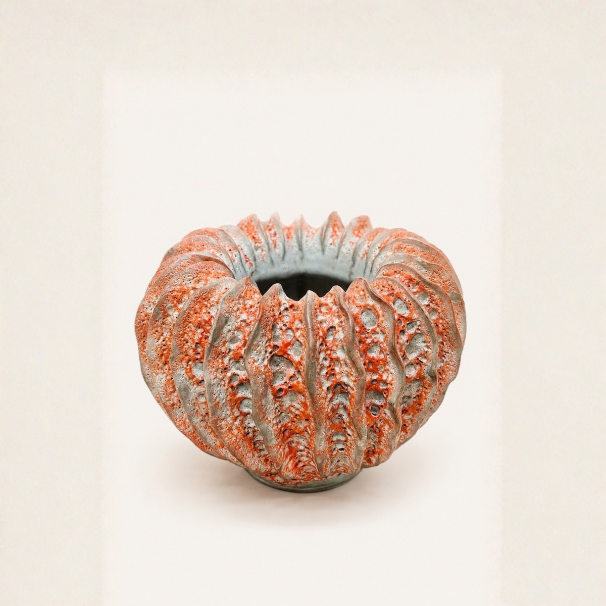 Coral Pumpkin Vase – Large