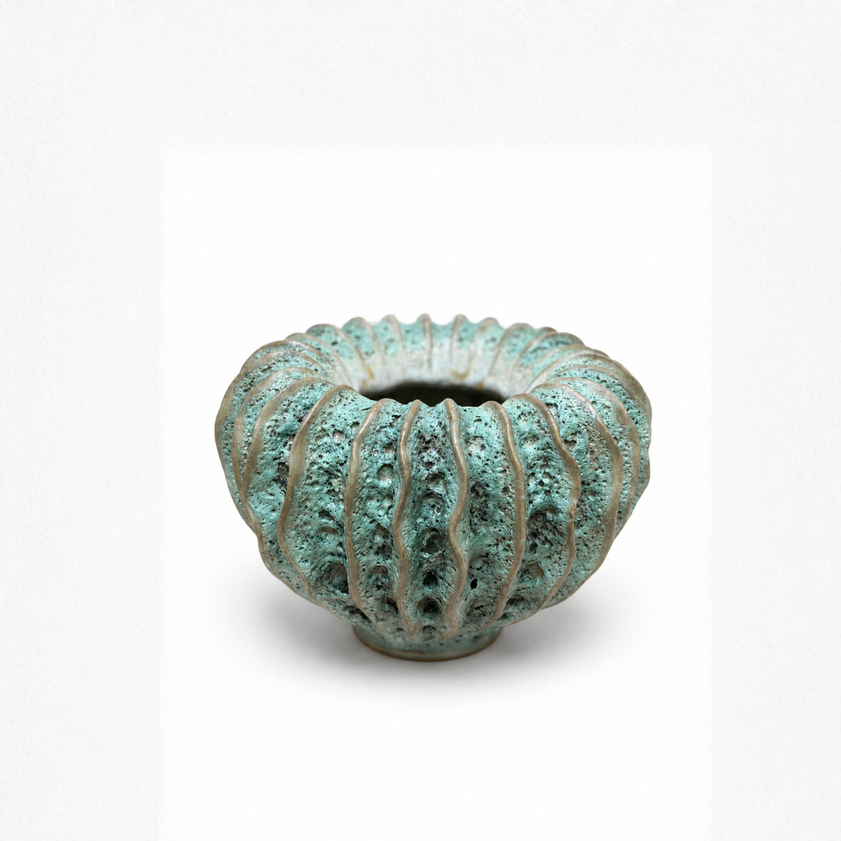 Coral Pumpkin Vase – Medium