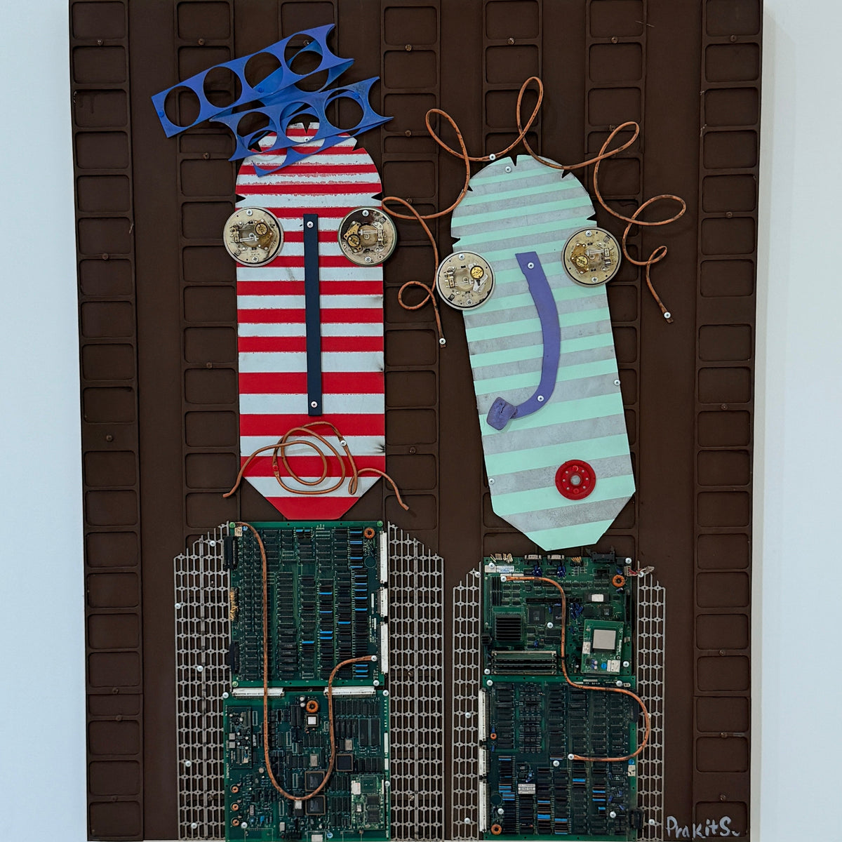 Fall in Love over a Computer – Mixed Media Wall Art