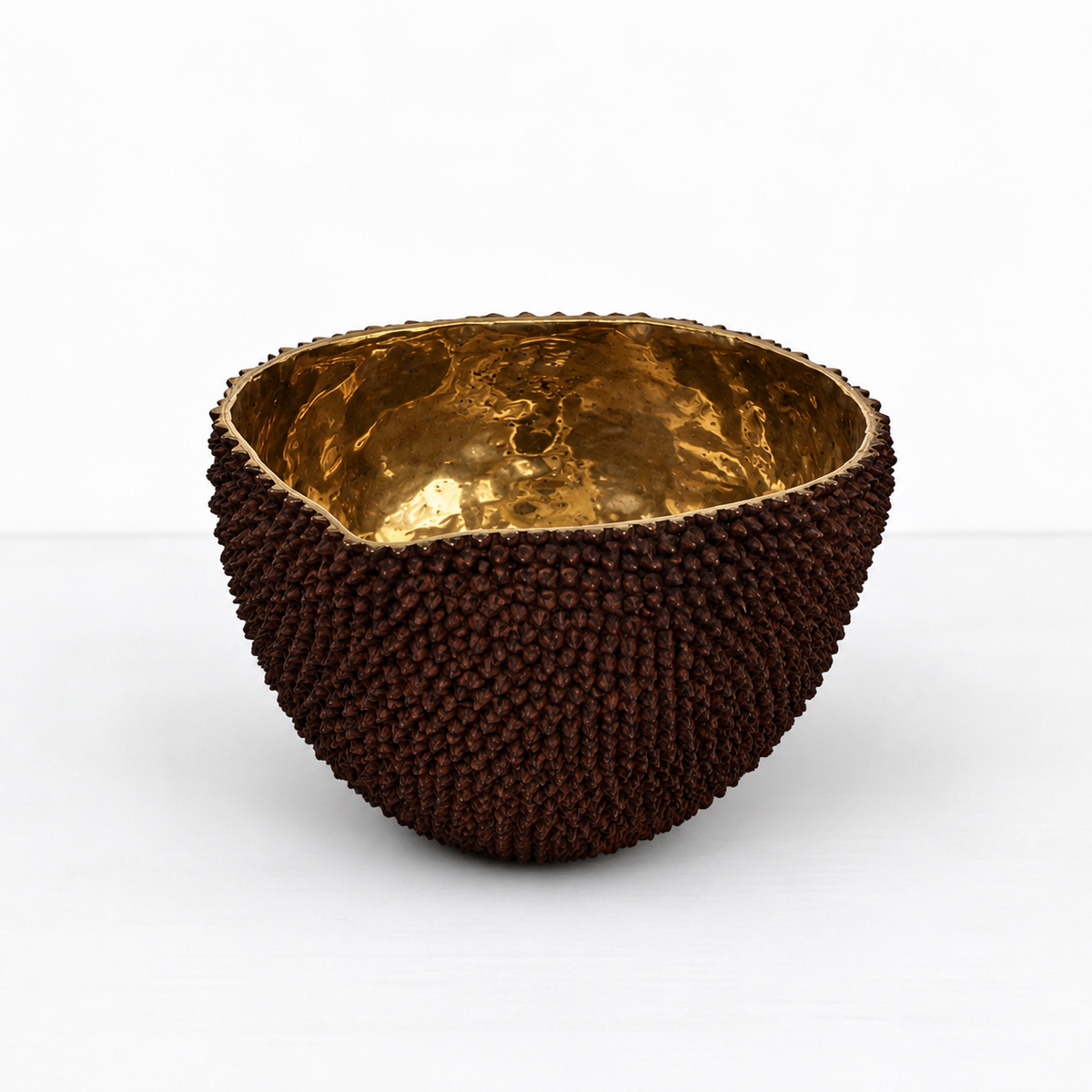 Jackfruit Vase aus massivem Messing