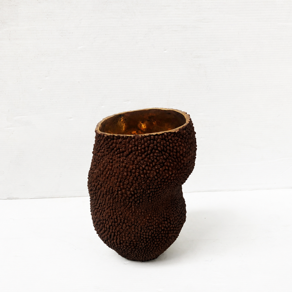 Jackfruit Vase aus massivem Messing