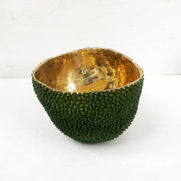 Jackfruit Vase aus massivem Messing