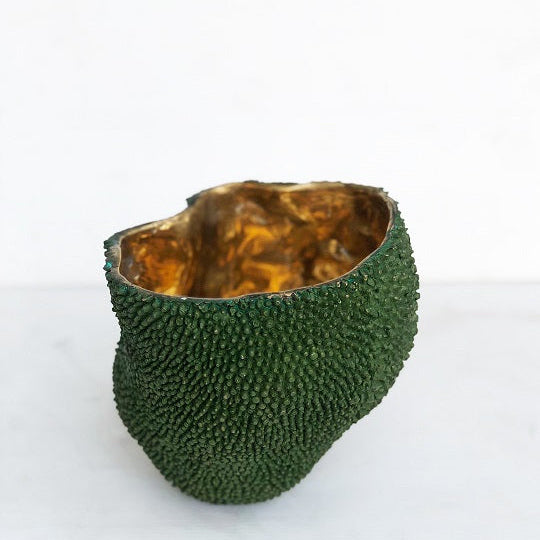 Jackfruit Vase aus massivem Messing