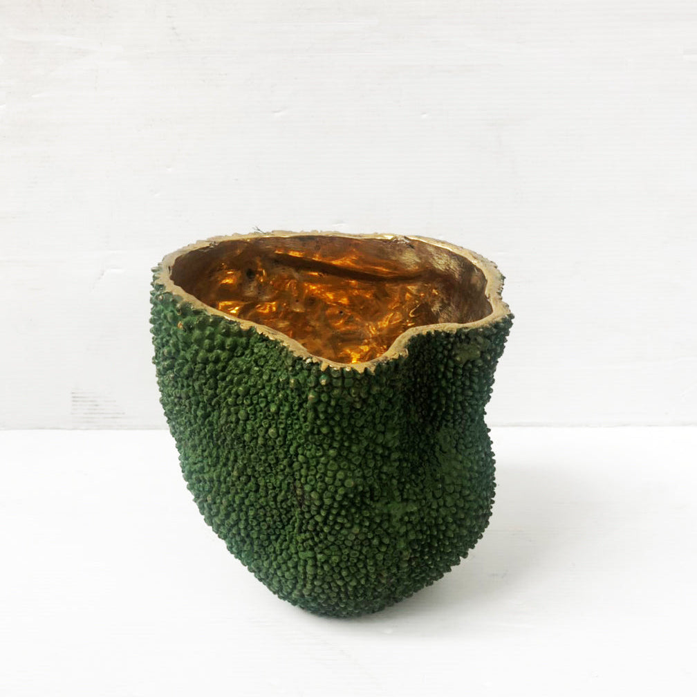 Jackfruit Vase aus massivem Messing