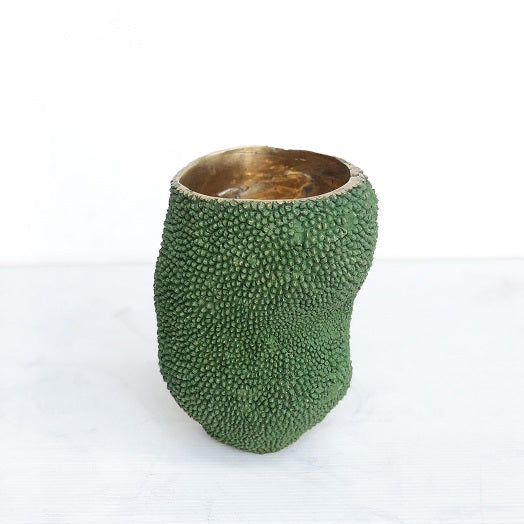 Jackfruit Vase aus massivem Messing