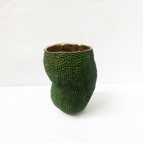 Jackfruit Vase aus massivem Messing