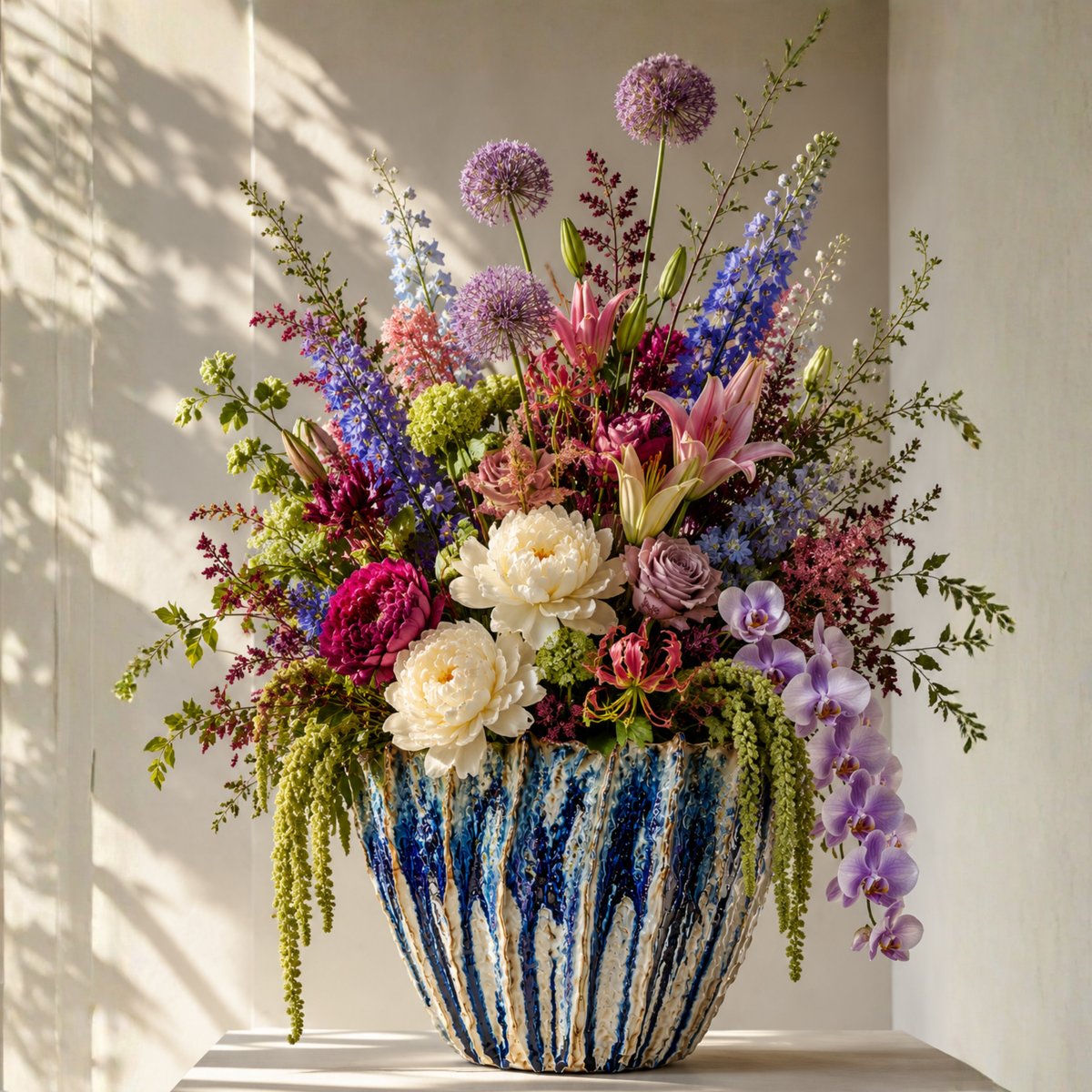 Reef Vase – Reactive Blue