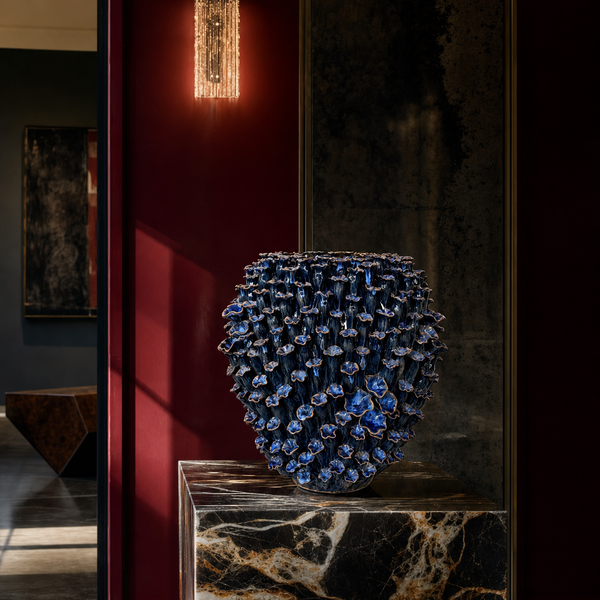 Sea Flower Vase – Reactive Blue